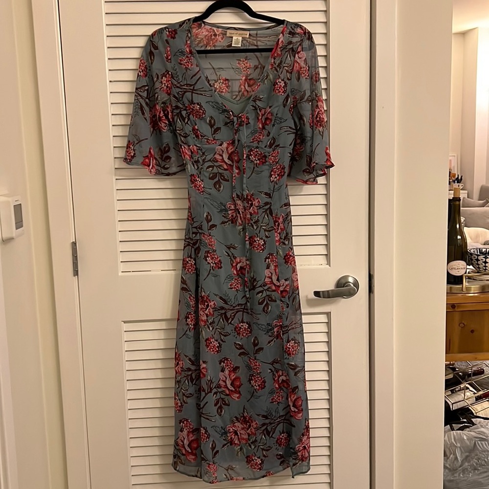 Band of Gypsies Floral Midi Dress